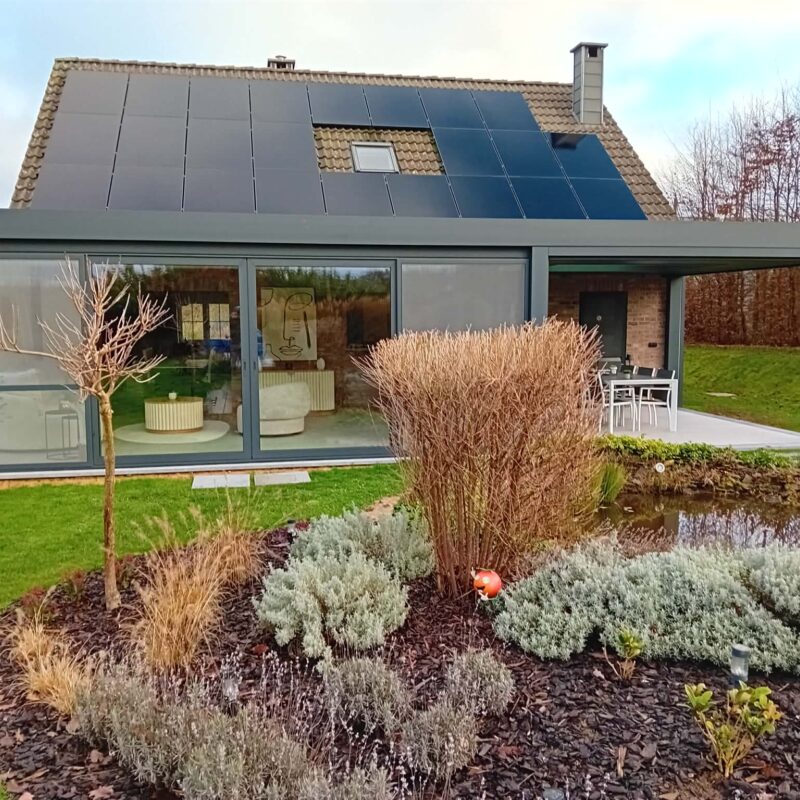 Moderne aanbouw veranda Sprimont 1