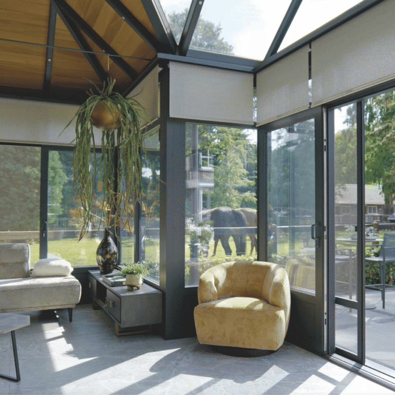 Landelijke tuinkamer veranda Bennekom Nederland 2