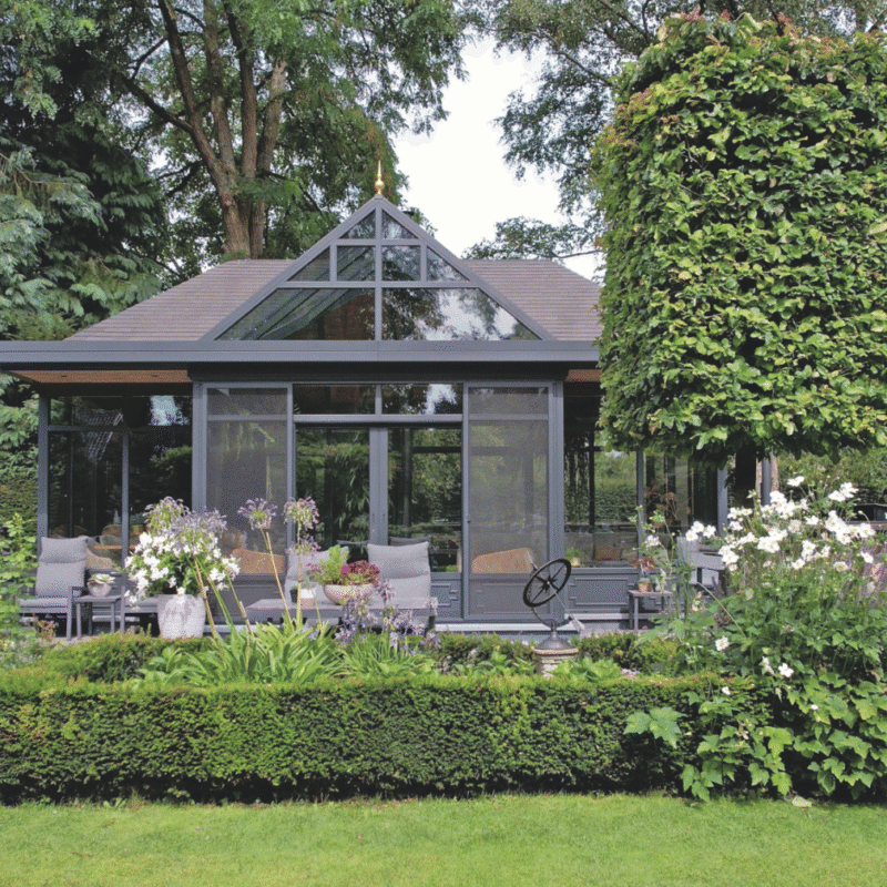 Landelijke tuinkamer veranda Bennekom Nederland 9