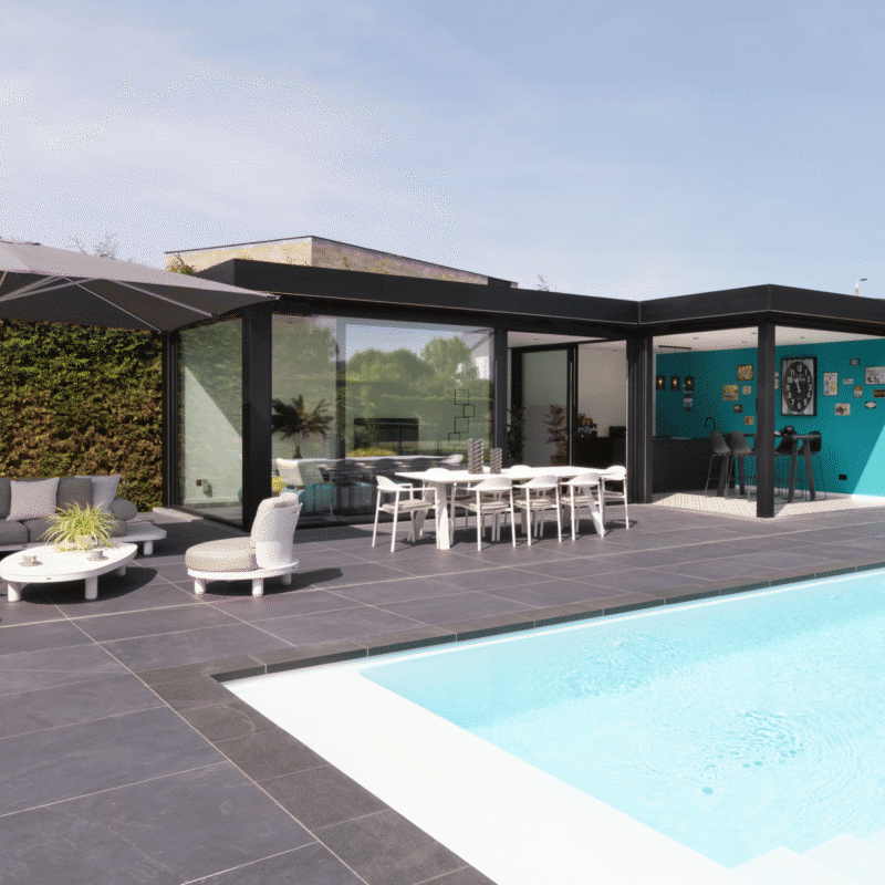 Modern aluminium poolhouse Puurs Sint Amands 5
