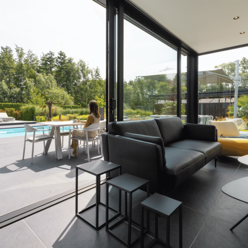 Modern aluminium poolhouse Puurs Sint Amands 8