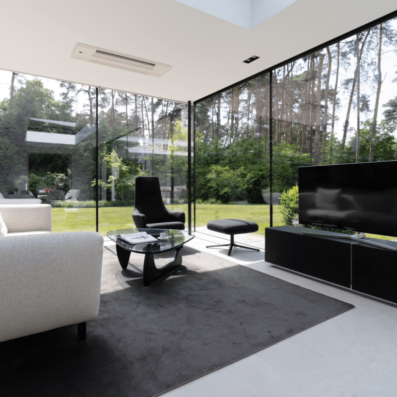 Moderne steel look veranda in Kruishoutem 4