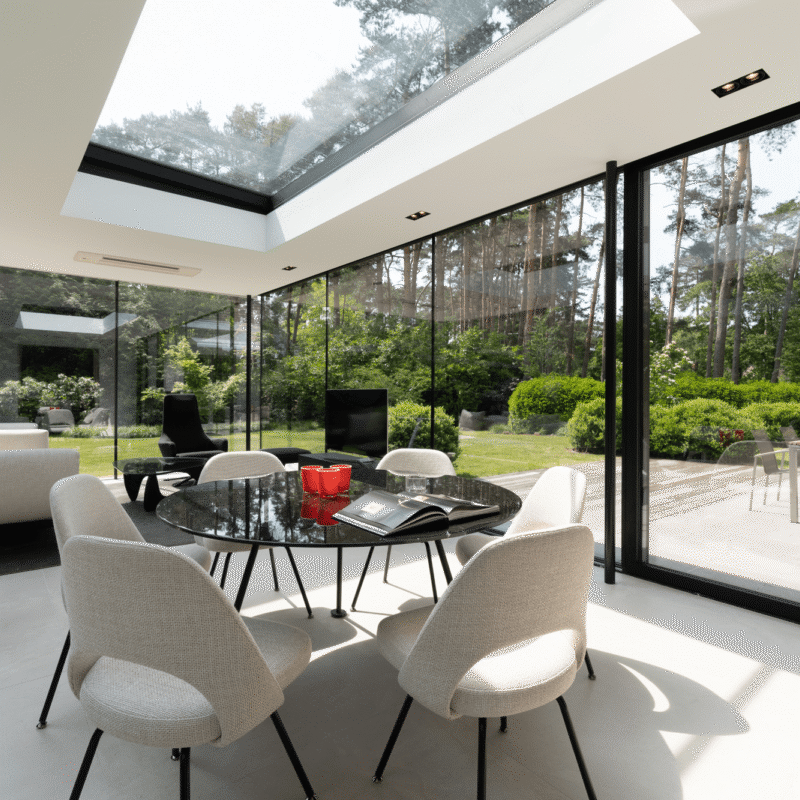 Moderne steel look veranda in Kruishoutem 5