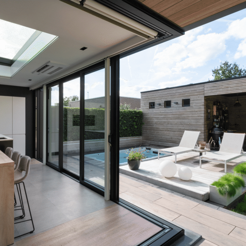 Moderne veranda aanbouw keuken Erembodegem Aalst 6