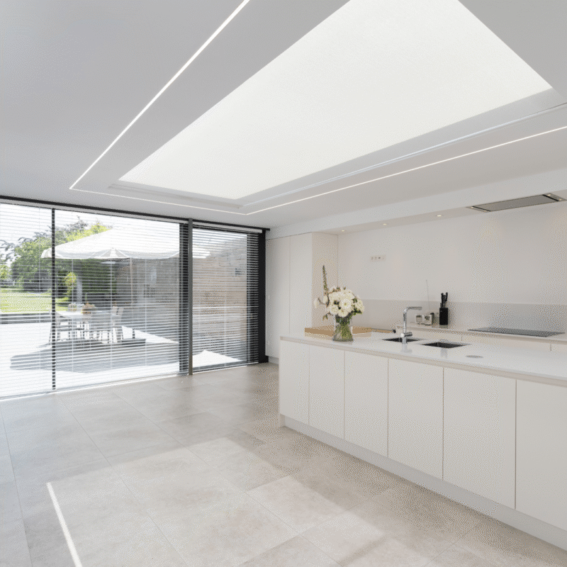 Moderne veranda keuken in Gent 3
