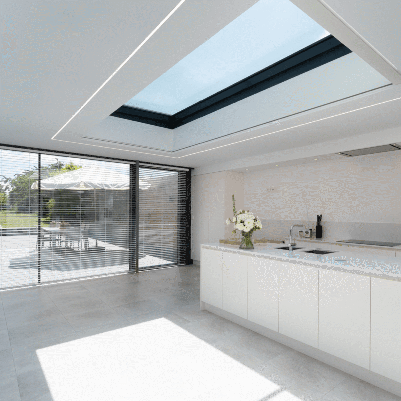 Moderne open veranda keuken in Zwalm - Van Der Bauwhede