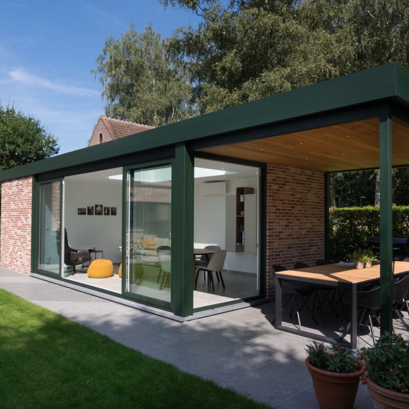 Moderne veranda te Gent-Brugge