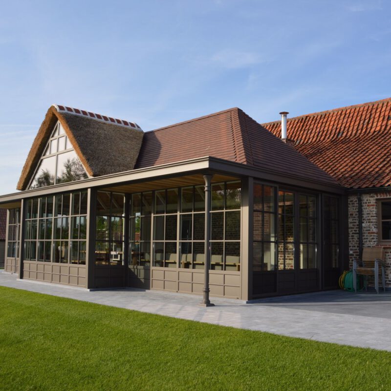 Leefveranda bij oude hoeve te waregem07