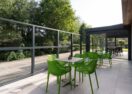 Horeca veranda met glazen dak en glazen terraswanden 8