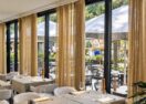 Horeca veranda voor Hotel Portinari in Brugge eetzaal binnen overdag