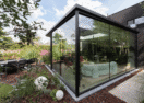 Moderne zwarte aanbouw veranda Dilbeek 6