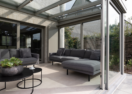 Veranda in landelijke stijl in Aalst 10