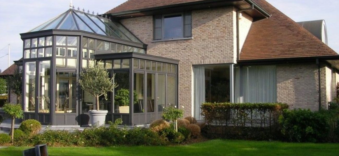 Véranda rustique à Gand