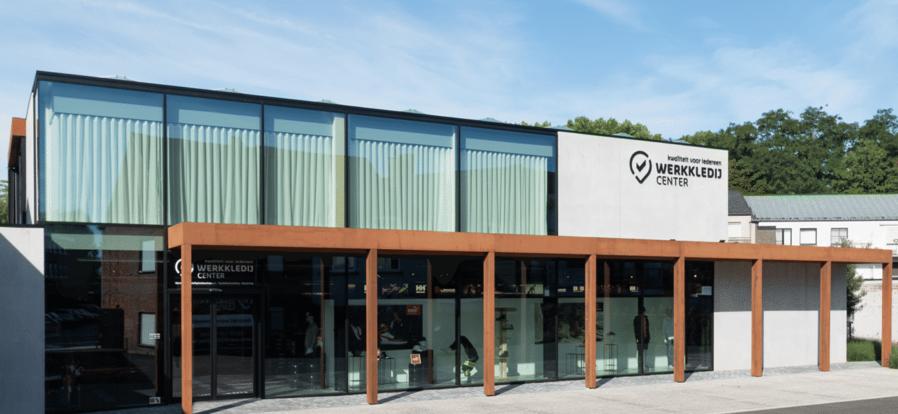 Moderne veranda ramen Werkkledij Center Waregem 3