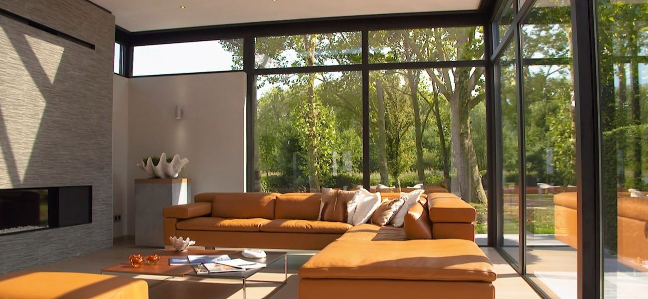 Mechelen moderne veranda met piramidedak interieur