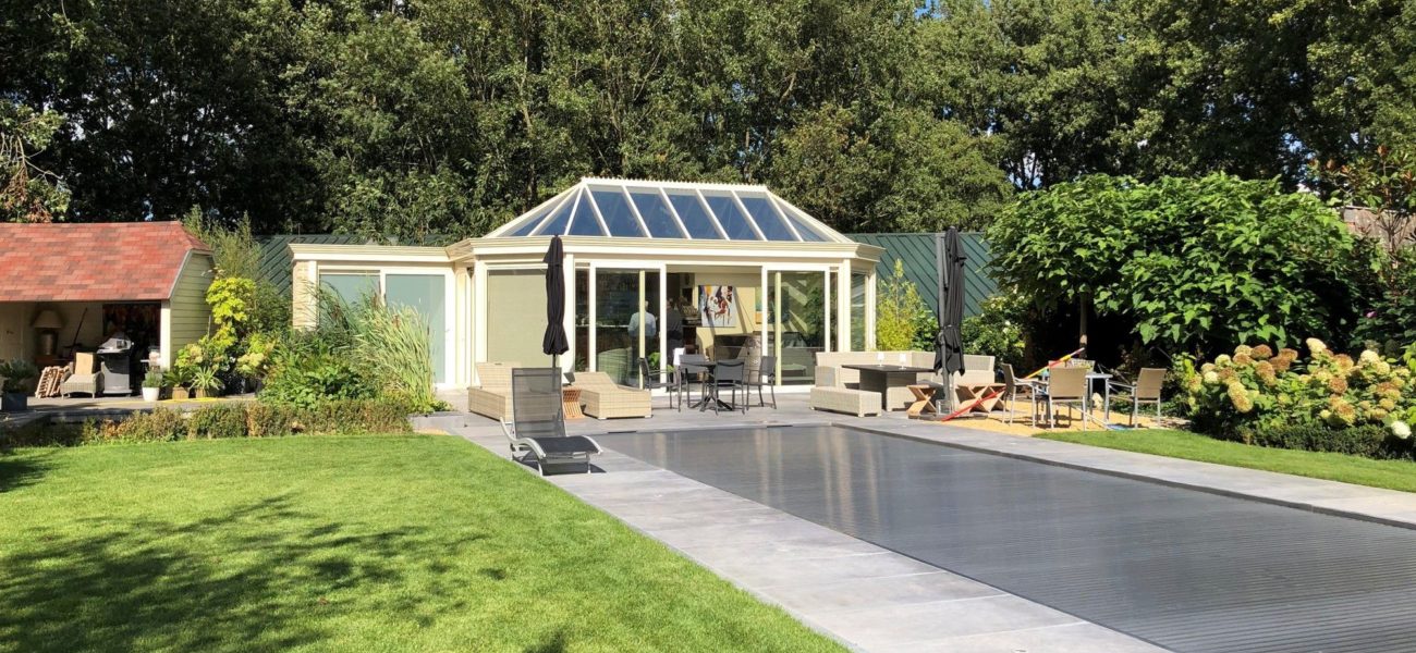 Moderne veranda asse