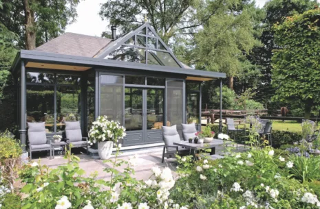 Landelijke tuinkamer veranda Bennekom Nederland 13