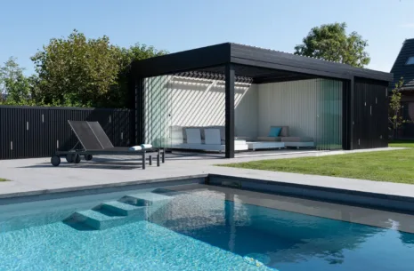 Moderne aluminium poolhouse veranda deinze 4