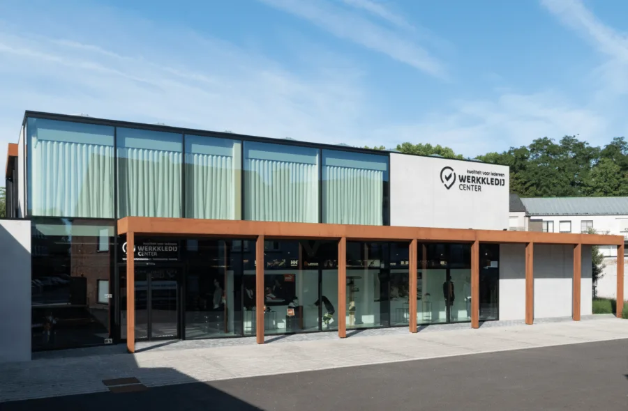 Moderne veranda ramen Werkkledij Center Waregem 3