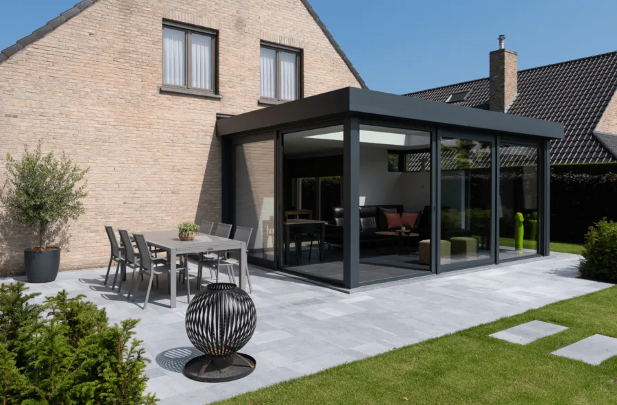 Moderne aluminium veranda in Ninove 5