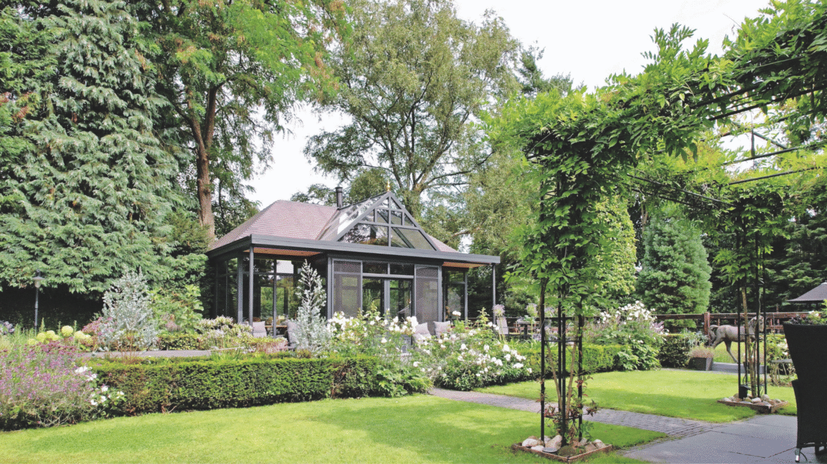 Landelijke tuinkamer veranda Bennekom Nederland 14