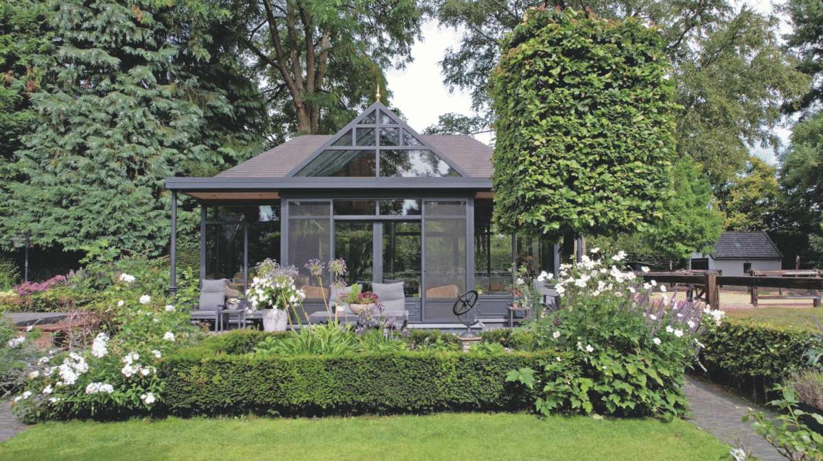 Landelijke tuinkamer veranda Bennekom Nederland 9