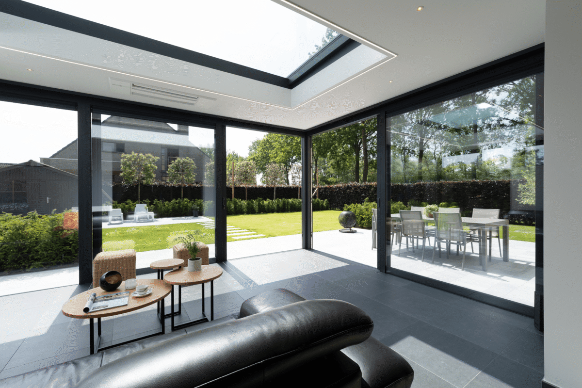 Moderne aluminium veranda in Ninove 3