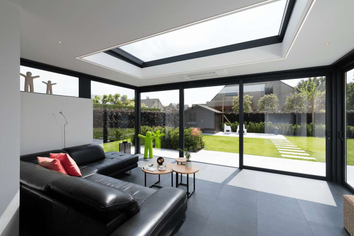 Moderne aluminium veranda in Ninove 4