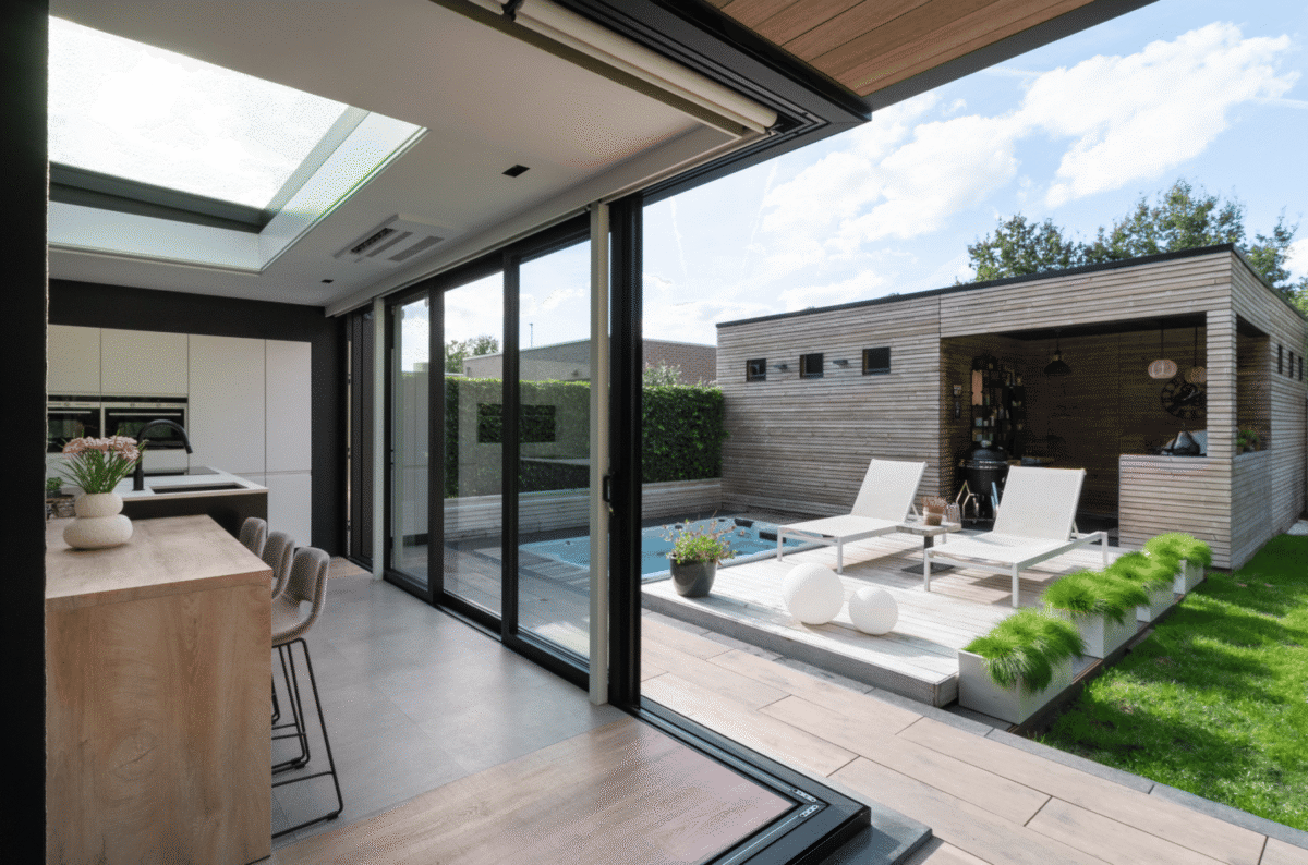 Moderne veranda aanbouw keuken Erembodegem Aalst 6