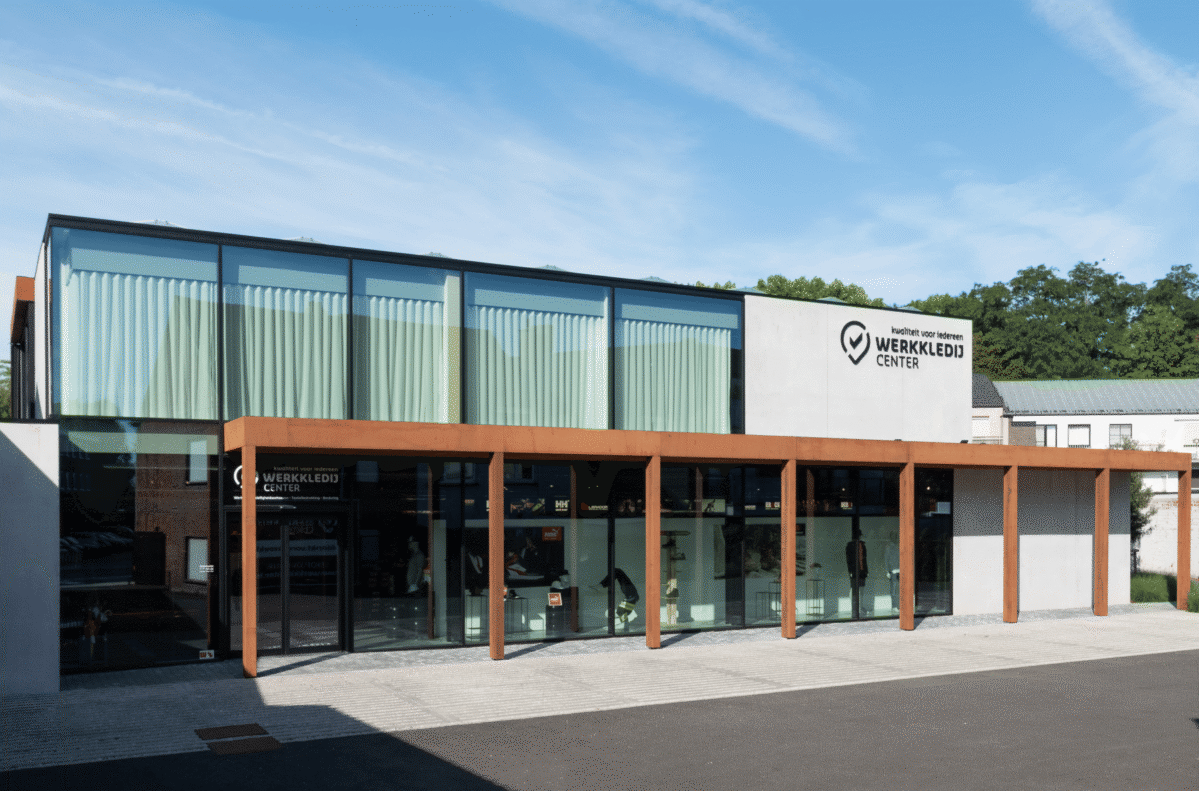 Moderne veranda ramen Werkkledij Center Waregem 3
