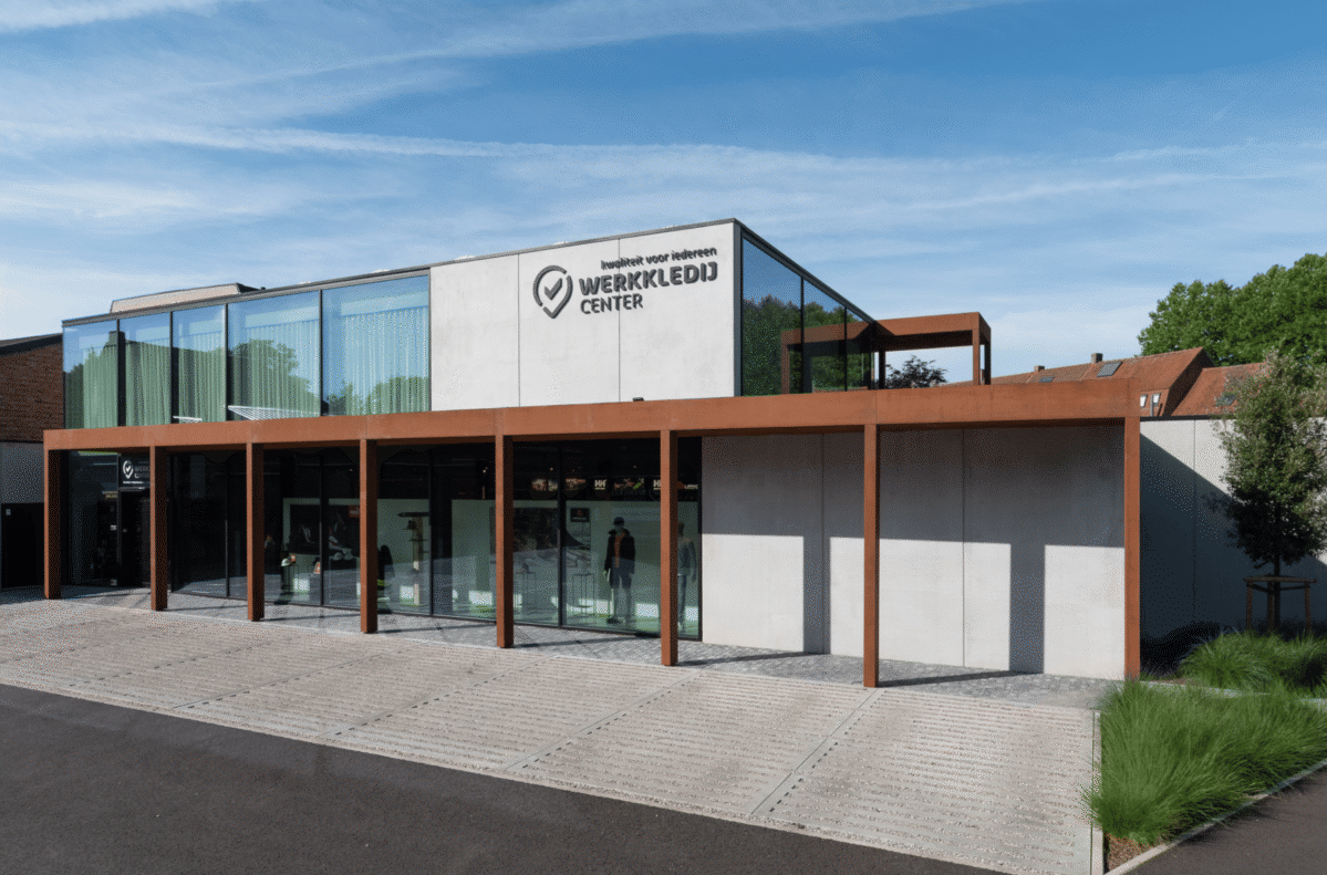 Moderne veranda ramen Werkkledij Center Waregem 4