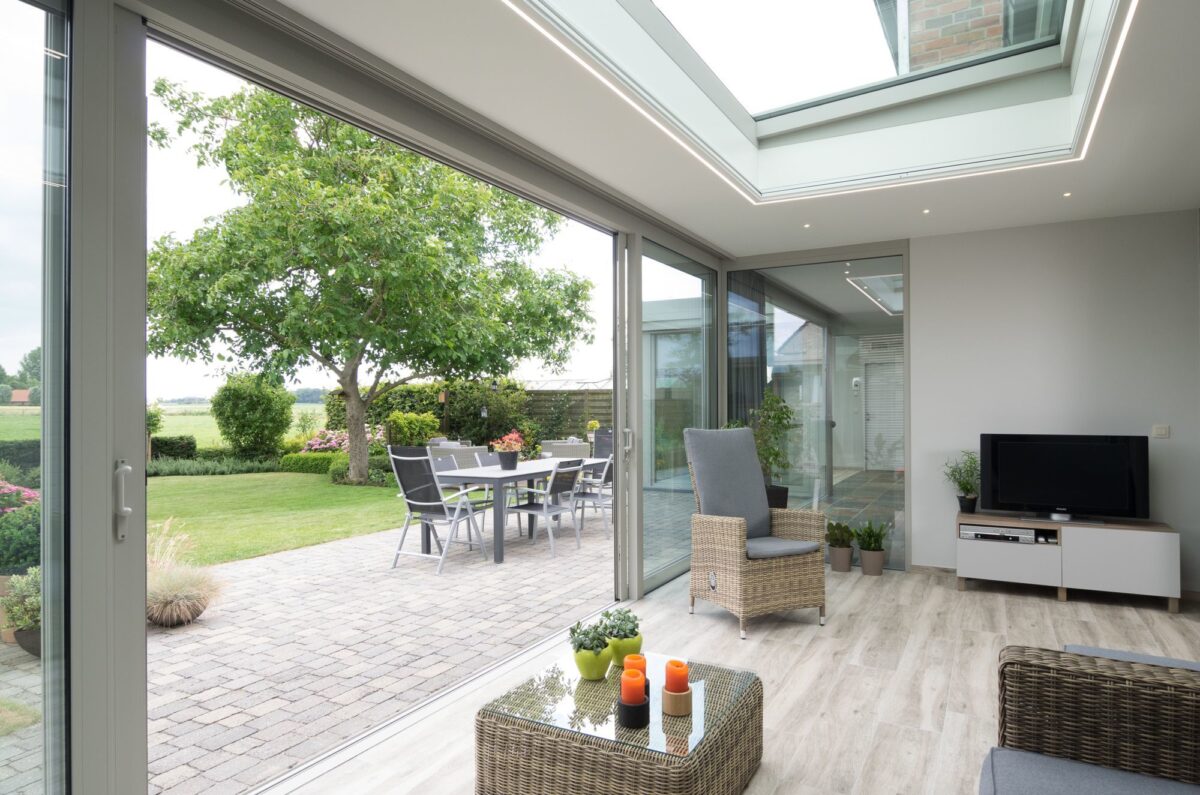 Moderne veranda te Kortrijk