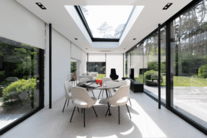 Moderne steel look veranda in Kruishoutem 3